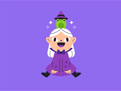 Little witch and her frog