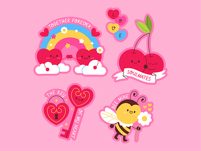 Valentine's Day february heart love soulmates stickers valentines valentinesday