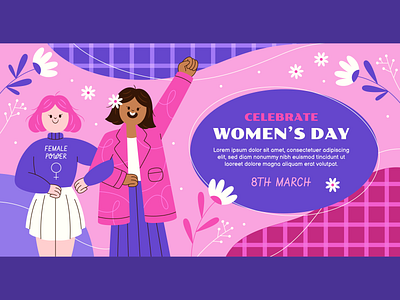 International Women's Day 8th 8th march female power feminist international womens day march power united womens day