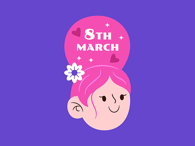 Women's Day Badge 8th march female power feminist international womens day march power woman women womens day