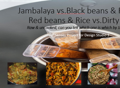 Senses Project: Jambalaya vs. black beans & rice vs, red beans app branding design graphic design typography ui ux