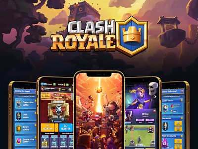 Clash Royale | Game concept app app uiux concept game ios mobile app product design redesign ui user experience user interface ux