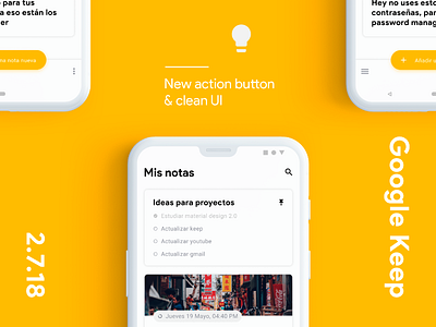 Google Keep redesign - WIP android app concept google keep redesign ui ux wip