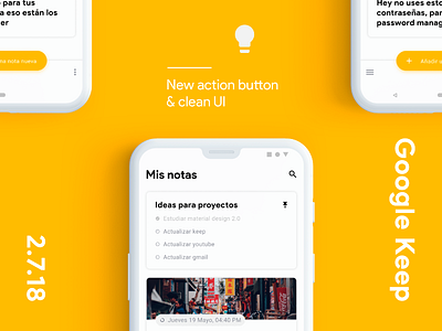 Google Keep redesign - WIP