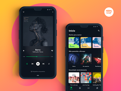 Spotify - Material design 2.0 material design spotify ui ux