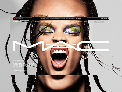 MAC COSMETICS COVER SYSTEM branding cosmetics ecommerce graphic design logo mac modular design ui