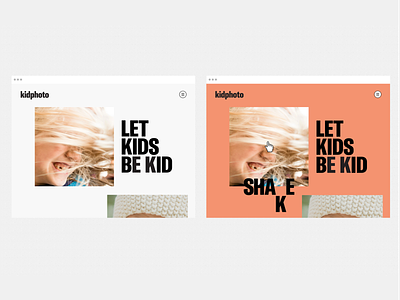 Kidphoto.ca branding clean design flat gt america hover minimal app photographer typography ui ux