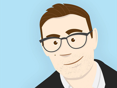 Thom avatar bespectacled gentleman illustration portrait