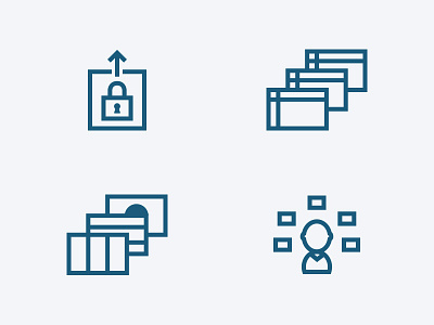 Investormill Icons blue data finance icons investment lock tables user