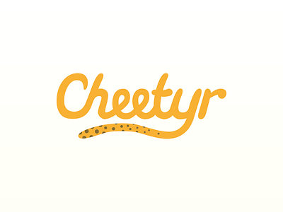 Cheetyr logo cheetah cheetyr lettering logo vector