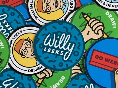 Stickers! draw illustration stickers willy