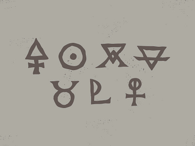 Alchemical Symbols alchemy hand drawn icons symbols vector