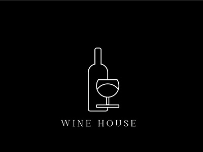 wine house logo wine