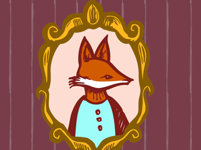 Foxy Framed fox illustrator