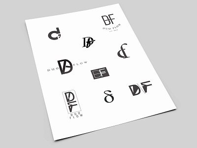Duo Flow Logo Development Process branding logo design marketing