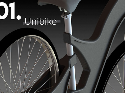 Unibike. 3d 3dmodelling design productbanner productrender render