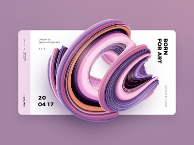 C4D Practice 01 3d c4d design displacement graphic graphic design pink practice purple ui