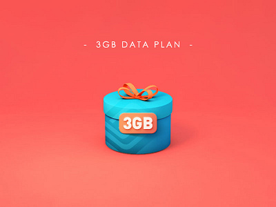 Data Plan 3d c4d design gift graphic illustration