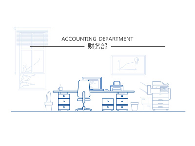 Accounting Department design illustration