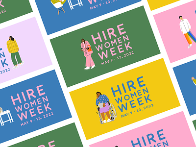 Hire Women Week Branding branding diversity event hire inclusion recruiting women