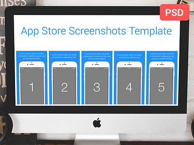 App Store Screenshots Template PSD CC 2015