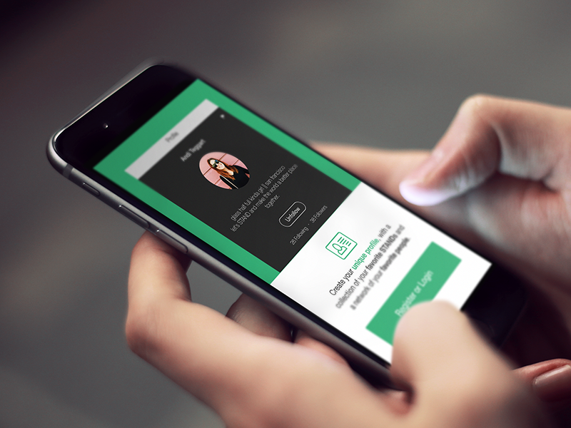 Stand Onboarding Screen app iphone charity stand intro welcome onboarding