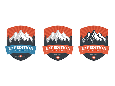 Expedition School Logo Ideas banner expedition logos mountains school trees