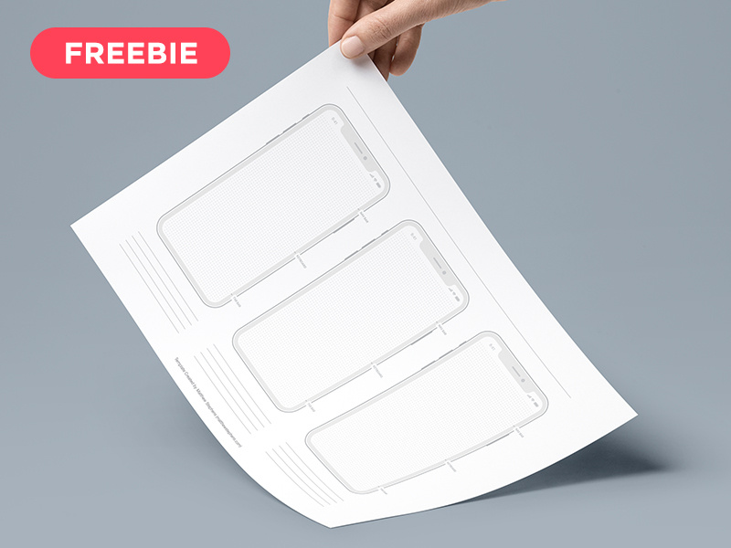 Download Free Printable iPhone X Templates