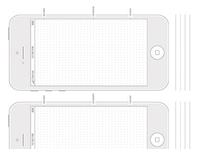 iphone 5 back template pdf