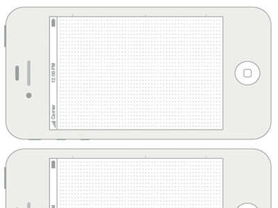 iphone 4 template white