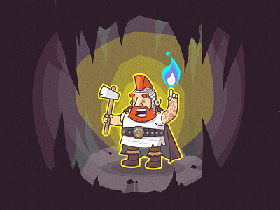 Lvl 3 Dwarf Cleric character cleric dnd dungeons and dragons dwarf fantasy fire illustration
