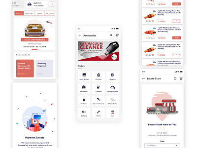 Accessories - Shopping app icons illustration mobile sketch uiux