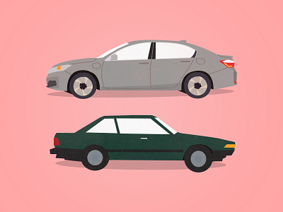 Future and Past accord car future honda illustration past simple