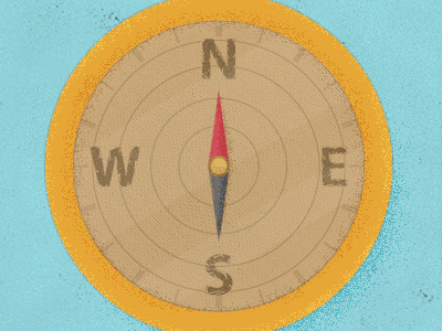 Compass compass illustration practice simple texture
