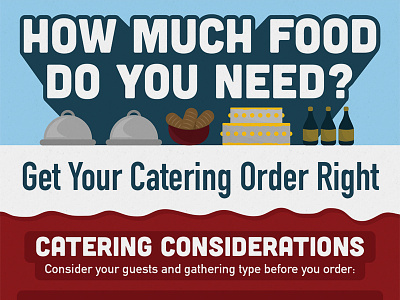 Catering Infographic catering data illustration infographic minimal simple stats