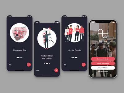 Event management app (onboarding)