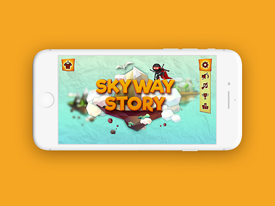 Skyway Story Mobile Game arcade game island low poly mobile ninja ui