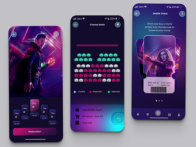 App Mobile Ticket Doctor Danger animation graphic design motion graphics ui