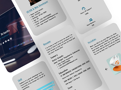 Portofolio Mobile Design UI