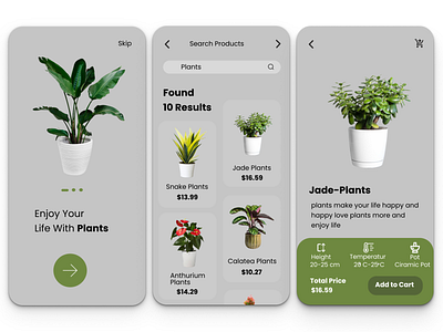 Plants Shop App UI