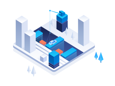 Movement chart city data future isometric times