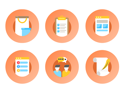 Icons for TapChief Workspace Onboarding branding design icon icon design icon set iconography illustration landing page remote work ui vector web design