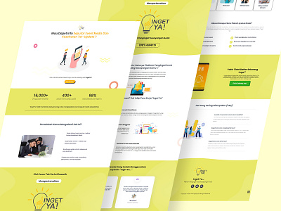 Inget Ya Landing Page Design branding graphic design ui web