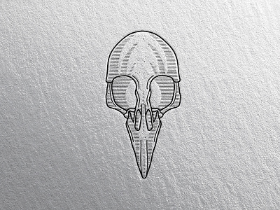 Bird Skull bird illustration illustrator linework logo mark monoline skull wacom