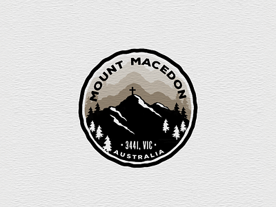 Mount Macedon Badge badge colour design illustration logo macedon mark mount macedon solid