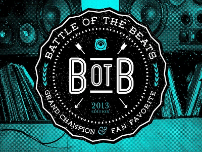 Vinyl album art for Battle of the Beats album art music photography screenprint typography vinyl