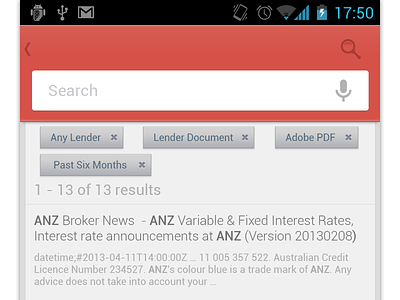 Android Search Sceeen android design flat search unreleased