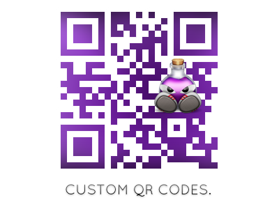 Custom Qr custom design iphone qr scan web