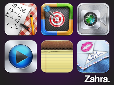 Zahra Preview design icon ios5 iphaze iphone jailbreak theme zahra