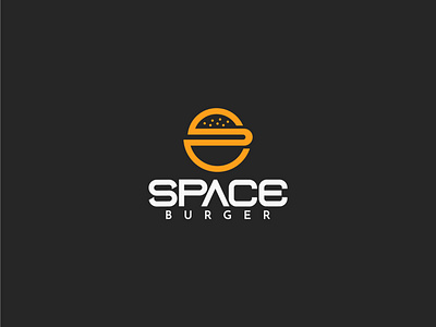 SPACE BURGER-Restaurant brand logo 10design abstractmarklogo brandlogo clothingbrandlogo flatlogo icon lettermarklogo logo logodesigner logofolio restaurantlogo s letterlogo uniquelogo wordmarklogo